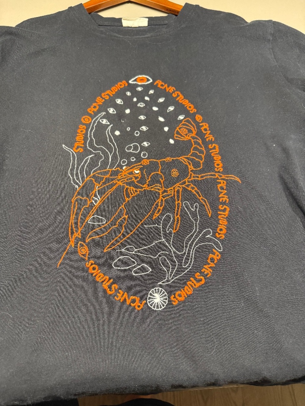 Acne Studios Lobster Graphic T-Shirt | Black | Medium